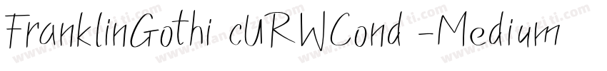 FranklinGothi cURWCond -Medium字体转换